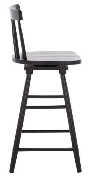 Safavieh Tage Swivel Counter Stool - Black | Counter Stools | Modishstore - 3