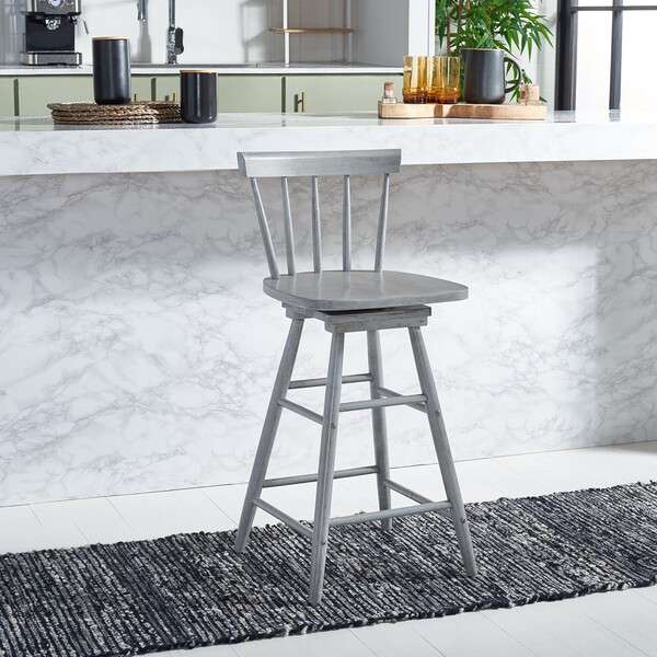 Safavieh Tage Swivel Counter Stool - Gray | Counter Stools | Modishstore