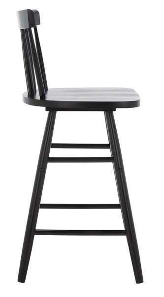 Safavieh Tally Wood Counter Stool - Black | Counter Stools | Modishstore - 3