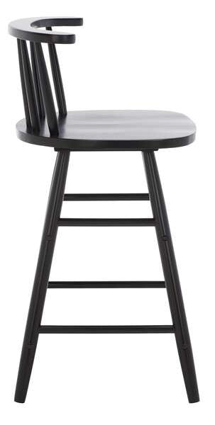 Safavieh Jay Wood Counter Stool - Black | Counter Stools | Modishstore - 3