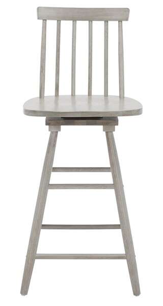 Safavieh Quai Swivel Counter Stool - Gray | Counter Stools | Modishstore - 2