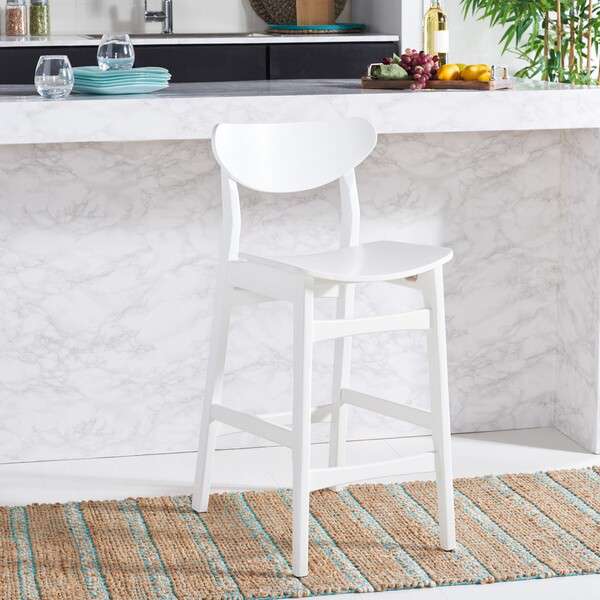 Safavieh Thaxton Counter Stool - White | Counter Stools | Modishstore