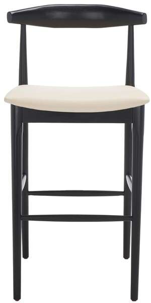 Safavieh Lionel Retro Bar Stool - Black | Bar Stools | Modishstore