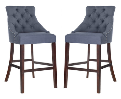 Safavieh Eleni Tufted Wing Back Bar Stool | Bar Stools | Modishstore - 3