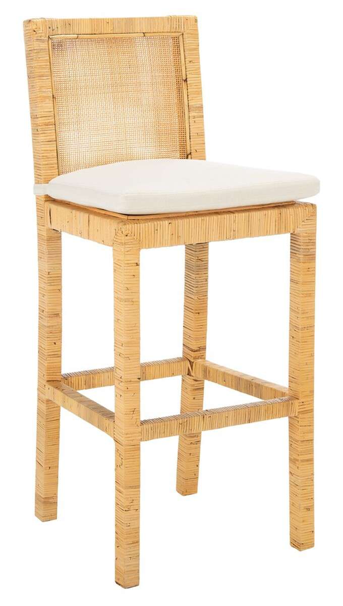 Caned best sale bar stools