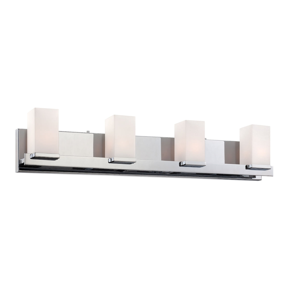 Sleek 4L bath and vanity w/ white opal glass / chrome ELK Lighting | Vanity Light | Modishstore