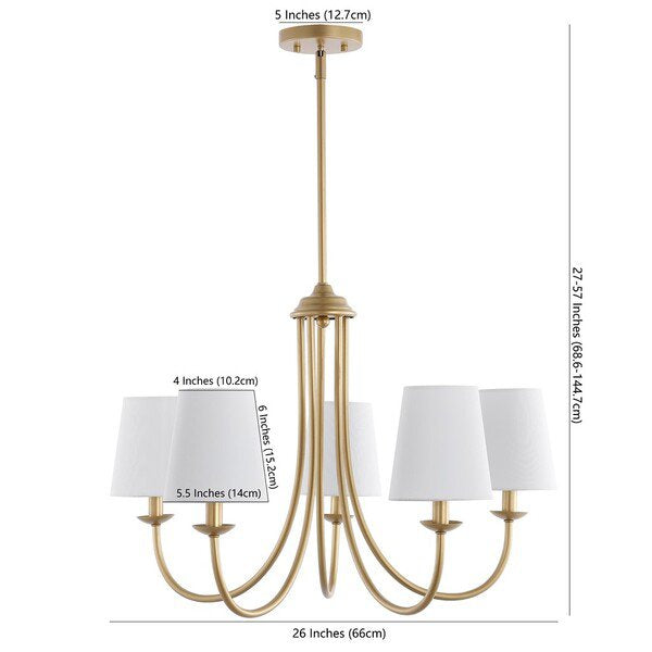 Safavieh Darryn Chandelier - Gold | Chandeliers | Modishstore - 3