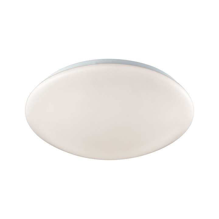 Kalona 1-Light 13-inch LED Flush Mount in White with a White Acrylic Diffuser | Ceiling Lamps | Modishstore