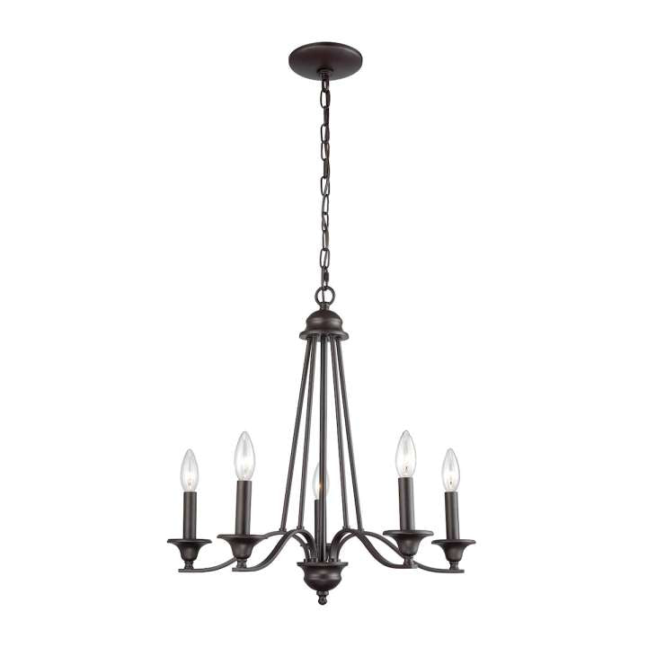 Farmington 5-Light Chandelier in in Oil Rubbed Bronze | Chandeliers | Modishstore