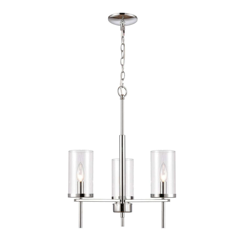 3 Light Chandelier in Chrome | Chandeliers | Modishstore