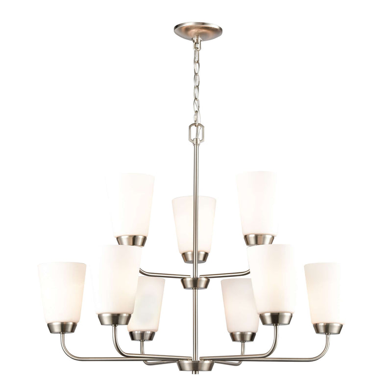 9L Chandelier in BN | Chandeliers | Modishstore