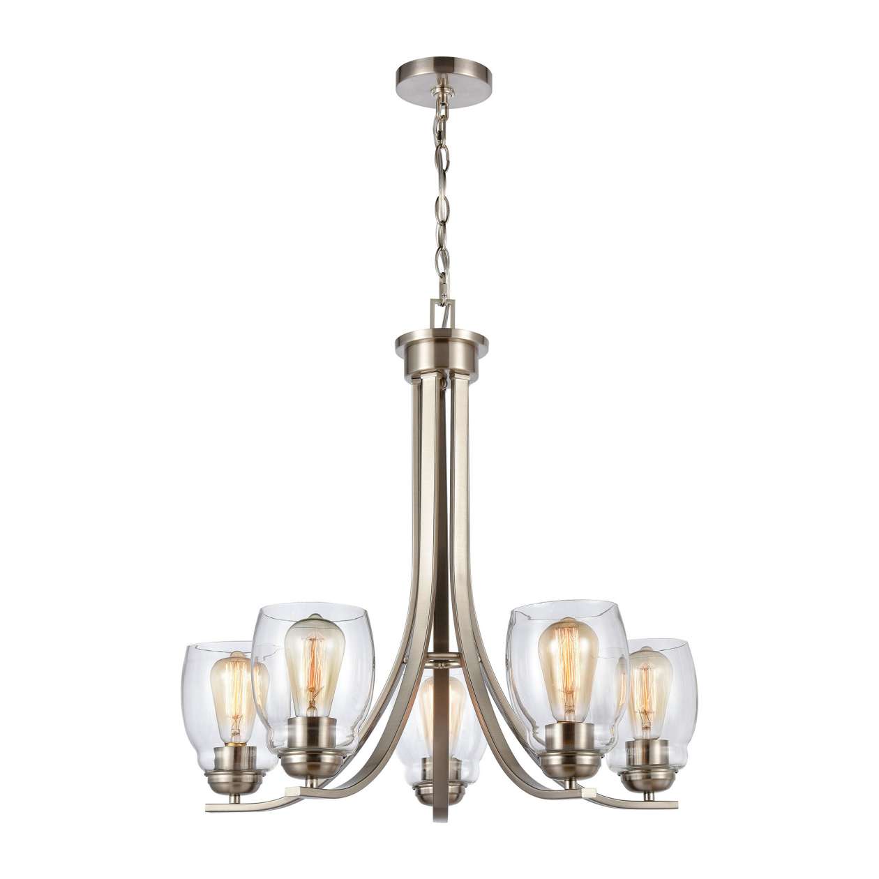 5L Chandelier in ORB BN | Chandeliers | Modishstore