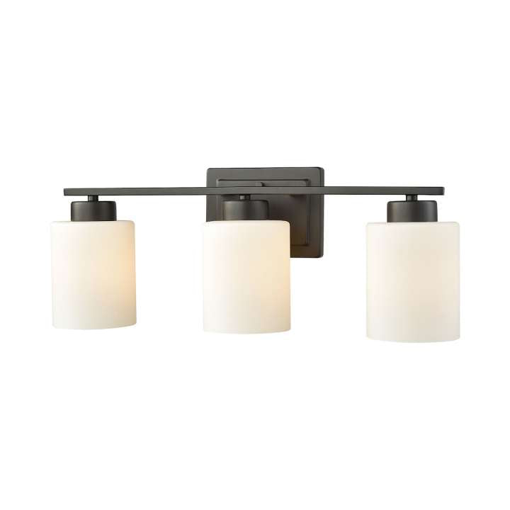 Summit Place 3-Light for the Bath in Oil Rubbed Bronze with Opal White Glass | Vanity Light | Modishstore