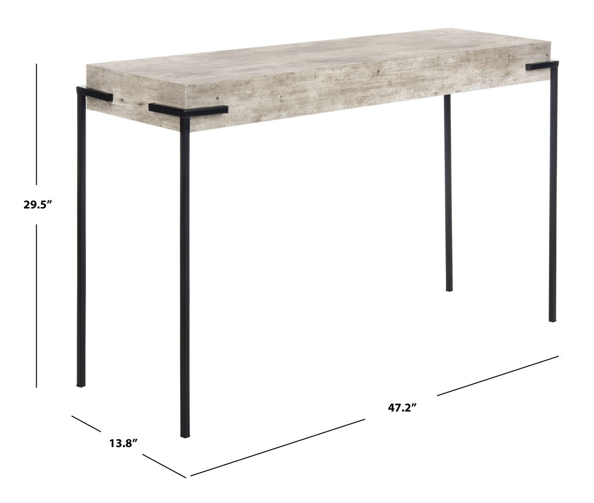 Safavieh Eli Rectangle Console Table | Console Tables | Modishstore - 4