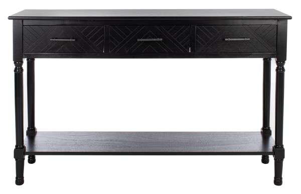 Safavieh Peyton 3 Drawer Console Table - Black | Console Tables | Modishstore - 2