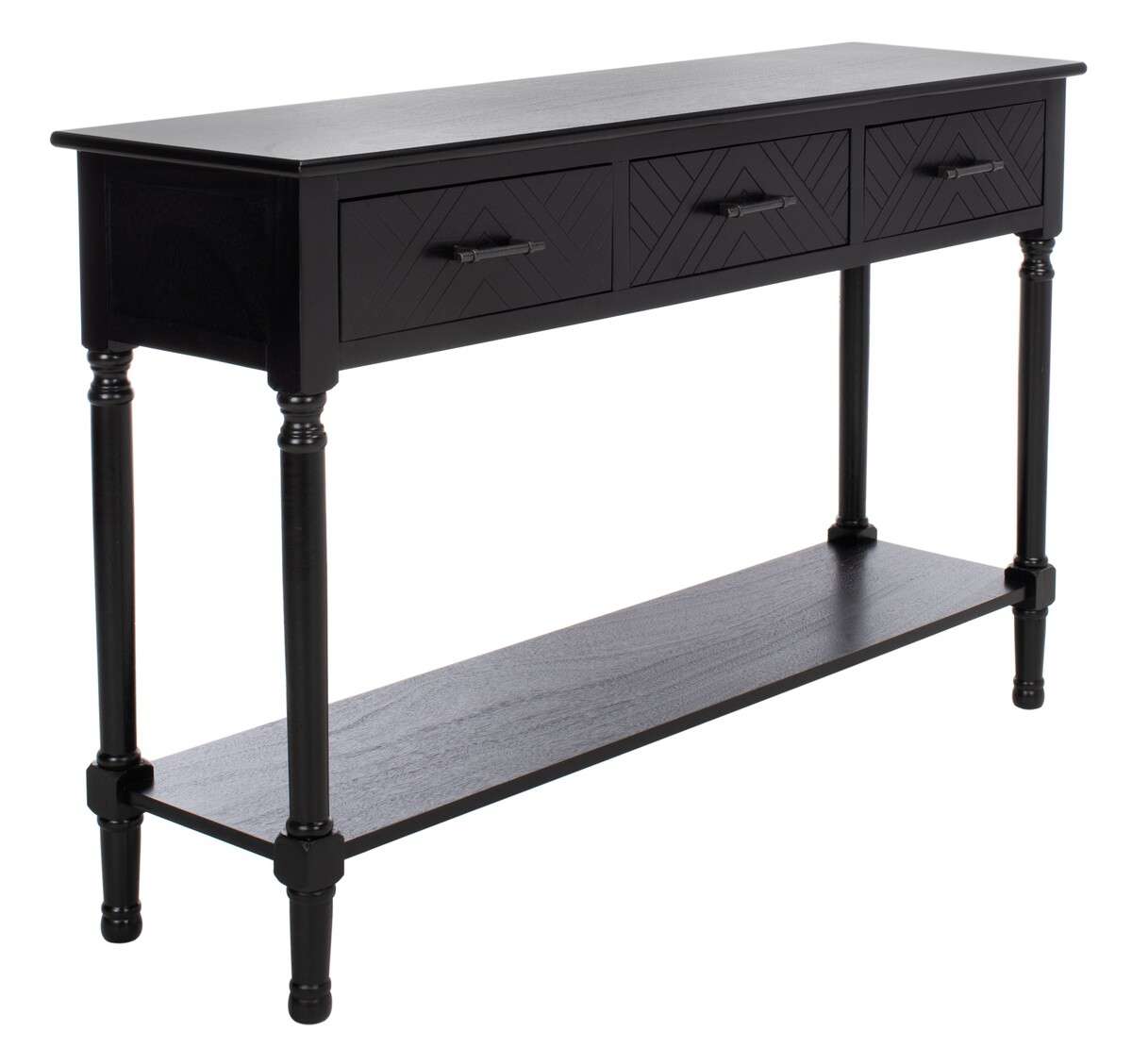 Safavieh Peyton 3 Drawer Console Table - Black | Console Tables | Modishstore - 3