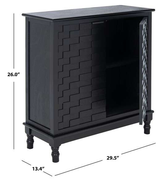 Safavieh Malcolm 2 Door Sideboard - Black | Console Tables | Modishstore - 3