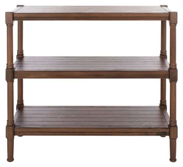 Safavieh Rafiki 3 Shelf Console Table - Brown | Console Tables | Modishstore