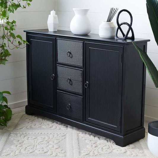 Safavieh Adiland 2Dr 3Drw Consoles - Black | Console Tables | Modishstore