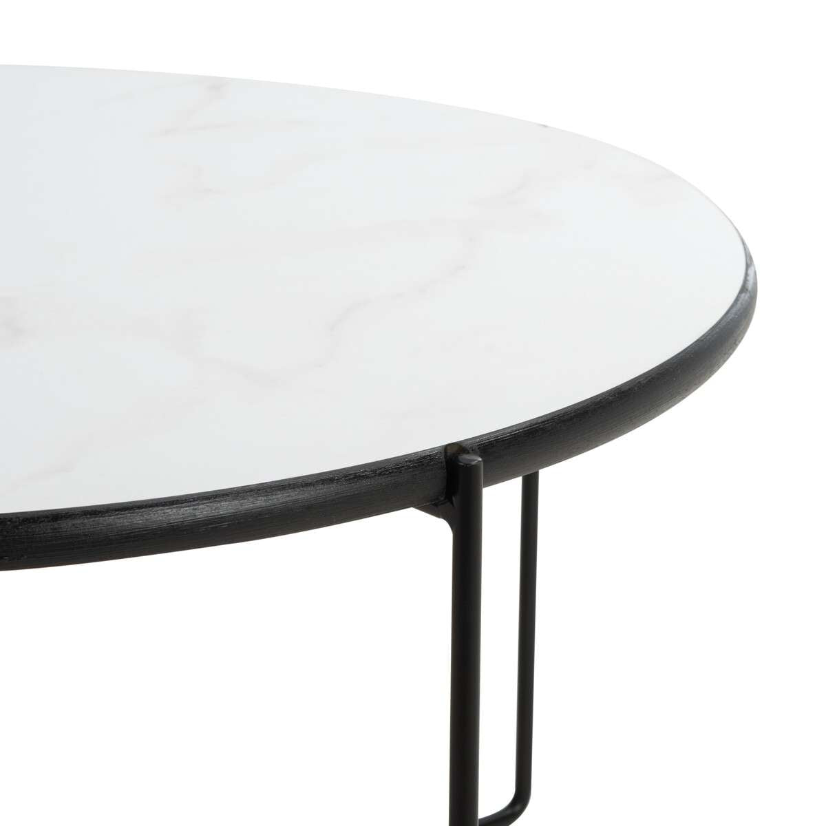 Safavieh Wrena Round Coffee Table - White | Coffee Tables | Modishstore - 2