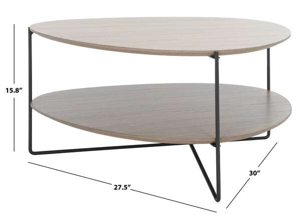 Safavieh Ami Coffee Table - Gray | Coffee Tables | Modishstore - 3