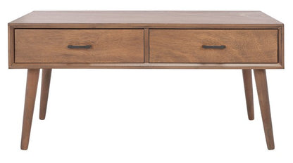 Safavieh Mozart Mid   Century 2 Drawer Coffee Table | Coffee Tables | Modishstore - 9