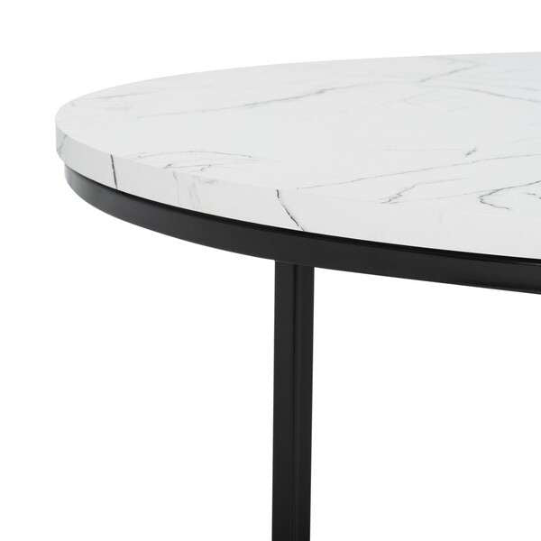 Safavieh Pia Marble Coffee Table - White Faux Marble Top | Coffee Tables | Modishstore - 2