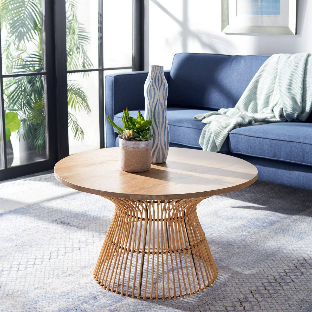 Safavieh Whent Round Coffee Table | Coffee Tables | Modishstore - 2