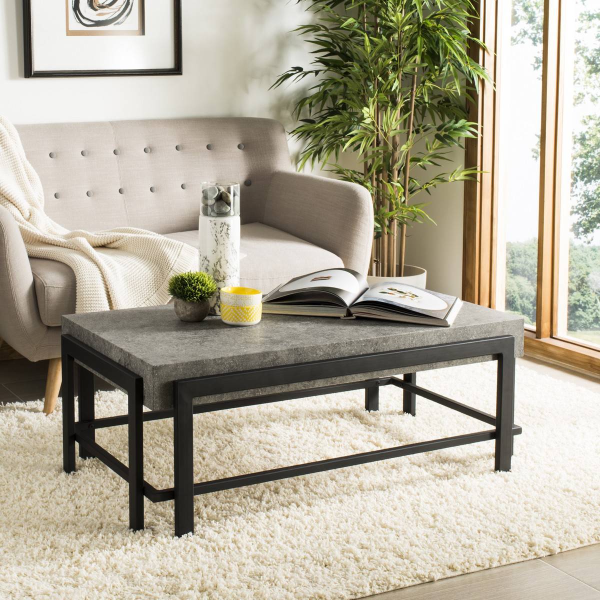 Safavieh Oliver Rectangular Contemporary Coffee Table | Coffee Tables | Modishstore - 2