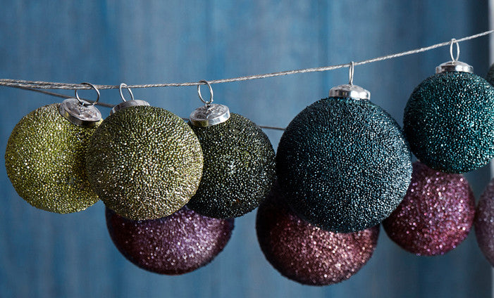 Roost Sparkle Ball Ornaments - Set Of 18