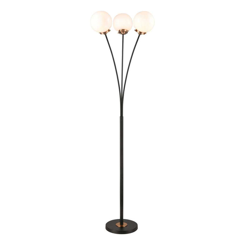 Boudreaux 64'' High 3-Light Floor Lamp - Matte Black By ELK |Floor Lamps |Modishstore 