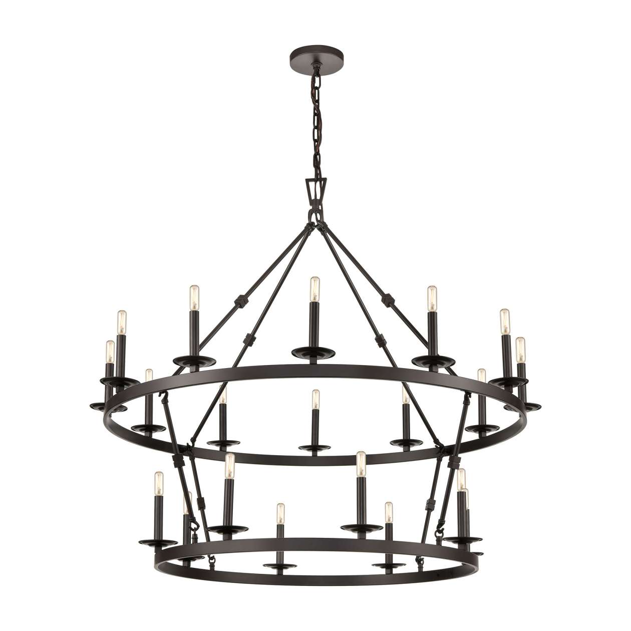 Castle 20-Light Double Tier Chandelier ELK Home | Chandeliers | Modishstore