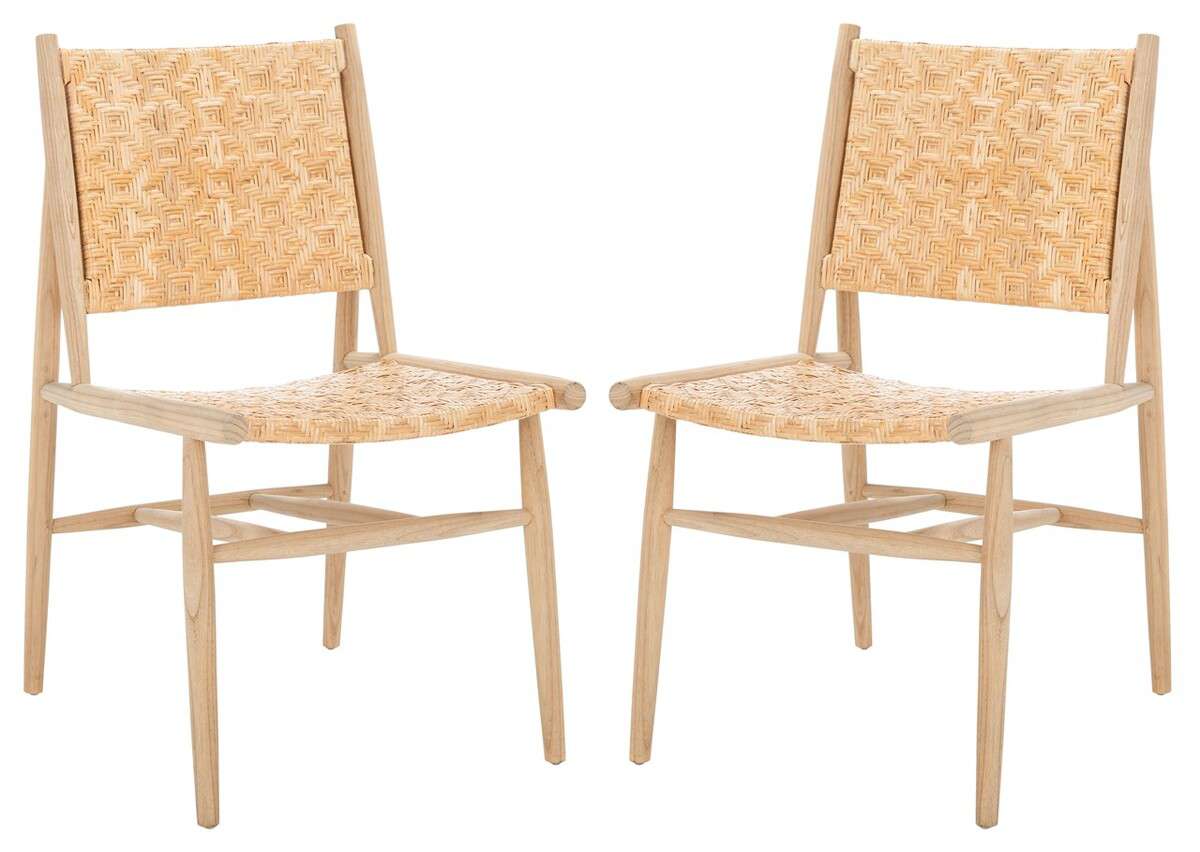 Safavieh Adira Rattan Dining Chair Set Of 2 - All Natural | Dining Chairs | Modishstore - 2