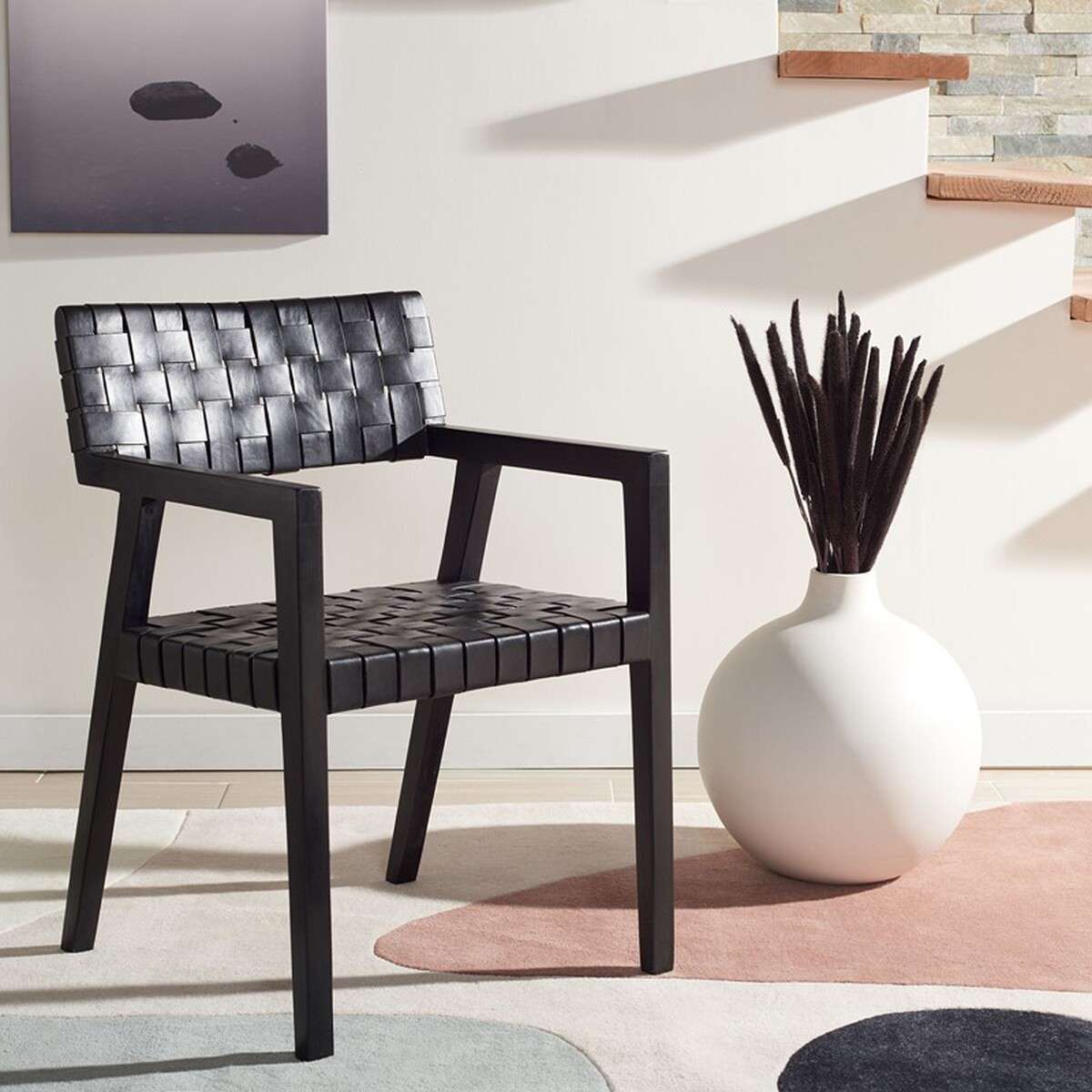 Safavieh black shop dining chair