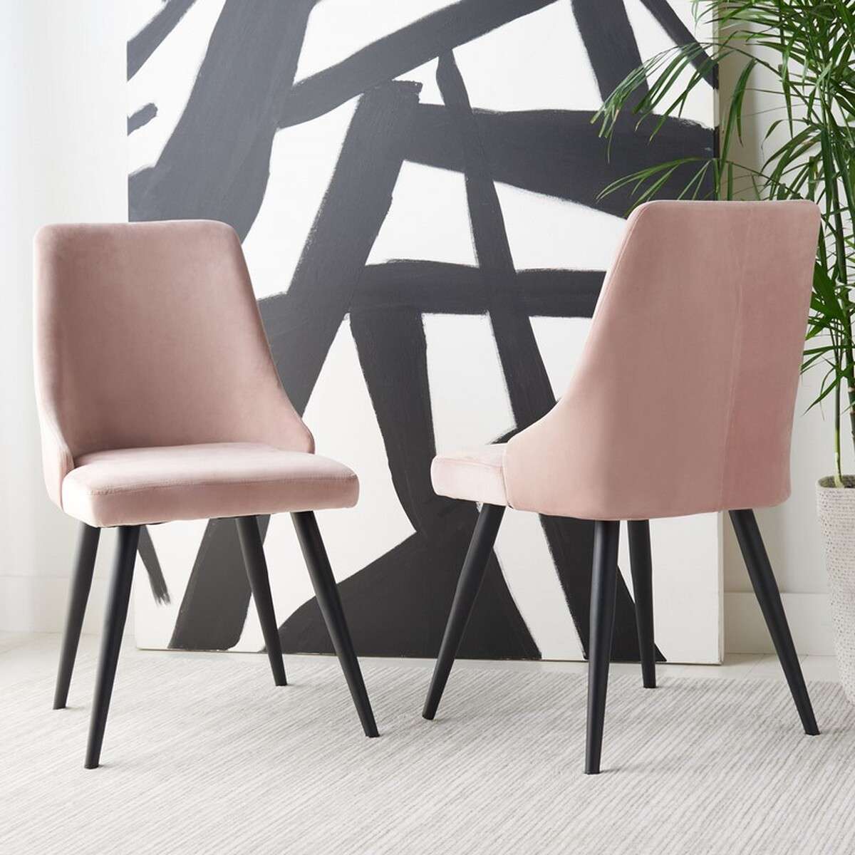 Blush dining room chairs hot sale