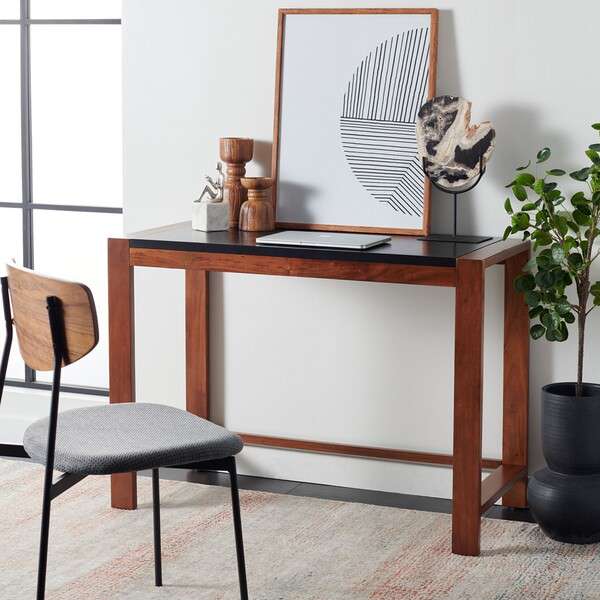 Safavieh Halleck Desk - Black | Desks | Modishstore - 4