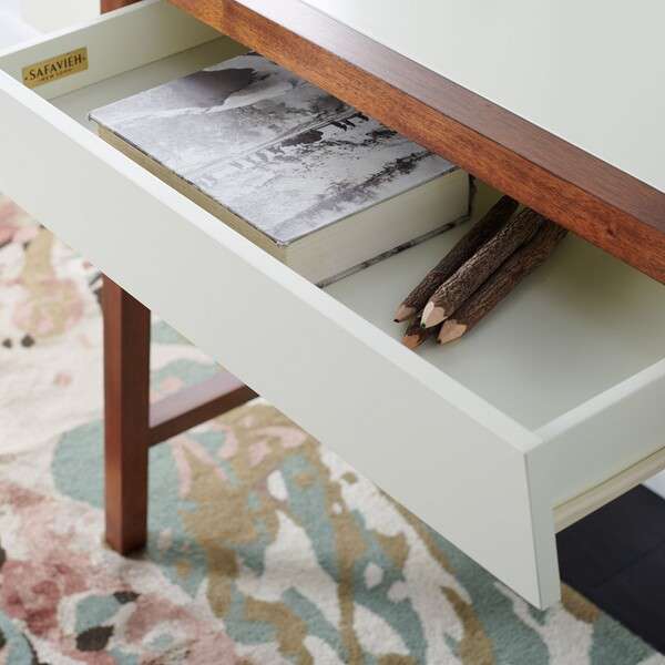 Safavieh Marwood Desk - White | Desks | Modishstore - 2