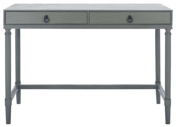 Safavieh Rhyne 2 Drawer Desk - Gray | Desks | Modishstore - 2