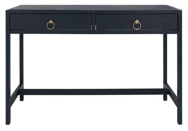 Safavieh Esther 2 Drawer Desk - Navy | Desks | Modishstore - 2