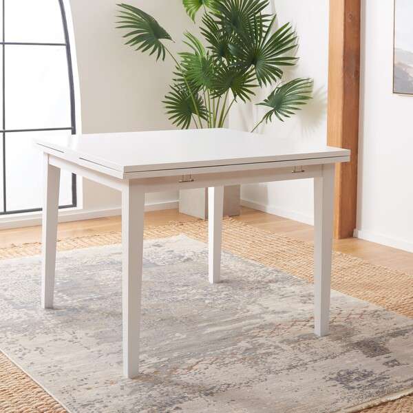 Safavieh Cullen Extension Dining Table - White | Dining Tables | Modishstore