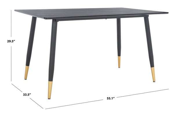 Safavieh Acre Dining Table - Black | Dining Tables | Modishstore - 3