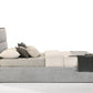 Modrest Dustin - Modern Grey Fabric & Walnut Trimmed Bed-3