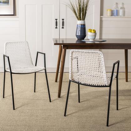 Safavieh Wynona Leather Woven Dining Chair | Dining Chairs | Modishstore - 2