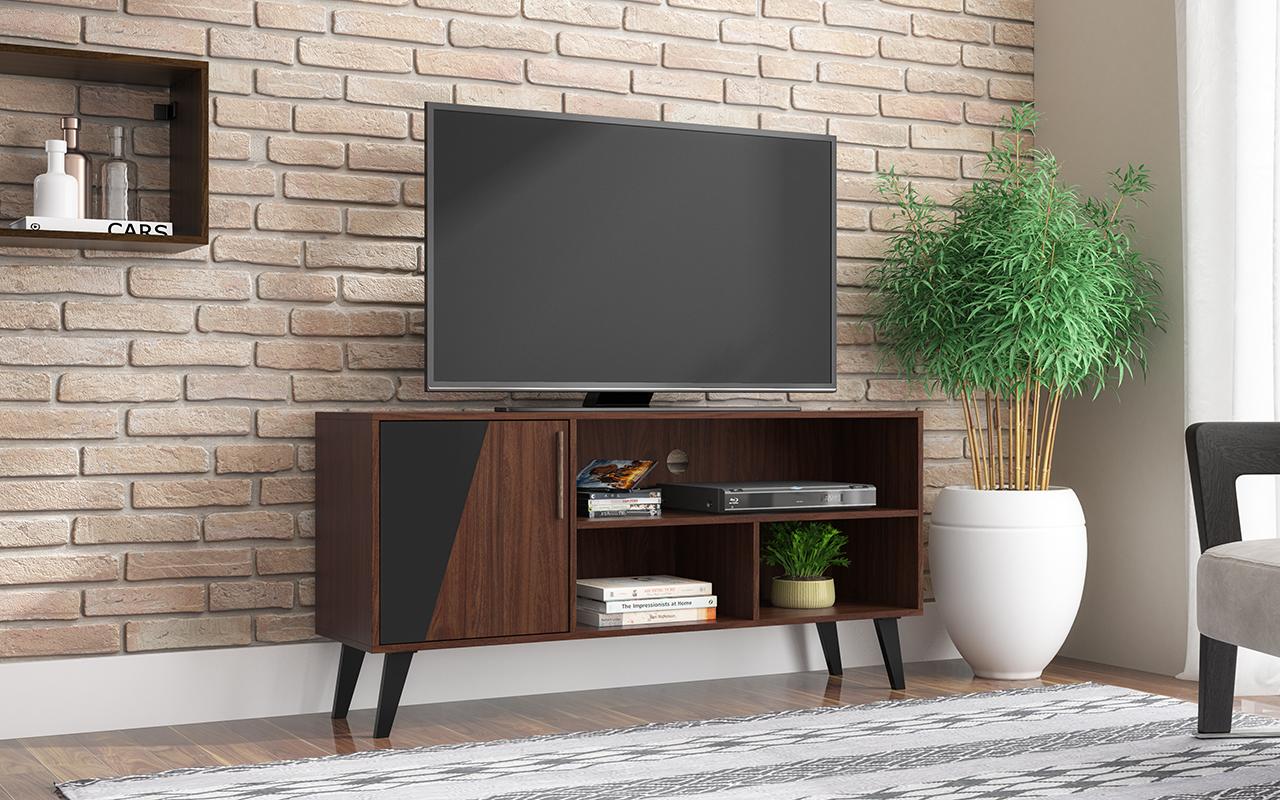 Manhattan Comfort Hogan 53.14 TV Stand with 4 Shelves | TV Stands | Modishstore