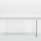 Modrest Encino Modern White & Glass Dining Table-3
