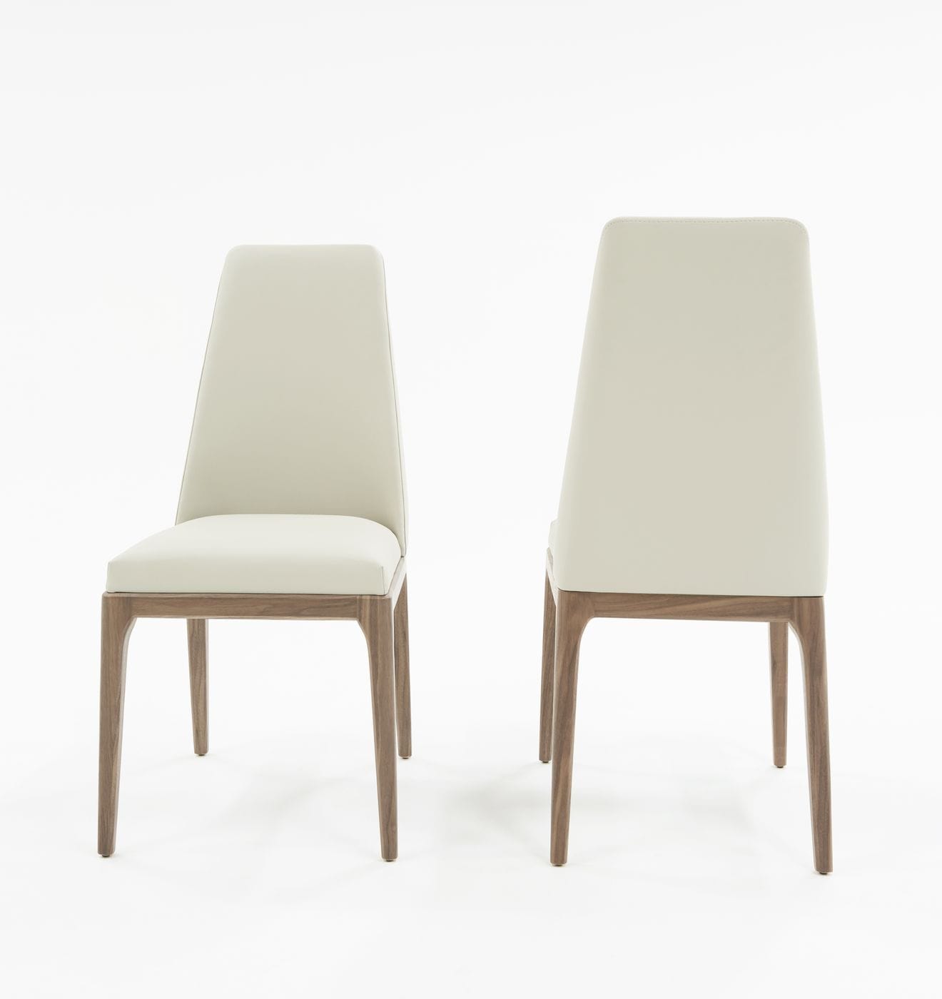 Modrest Encino Modern Grey & Walnut Dining Chair (Set of 2) | Dining Chairs | Modishstore - 1