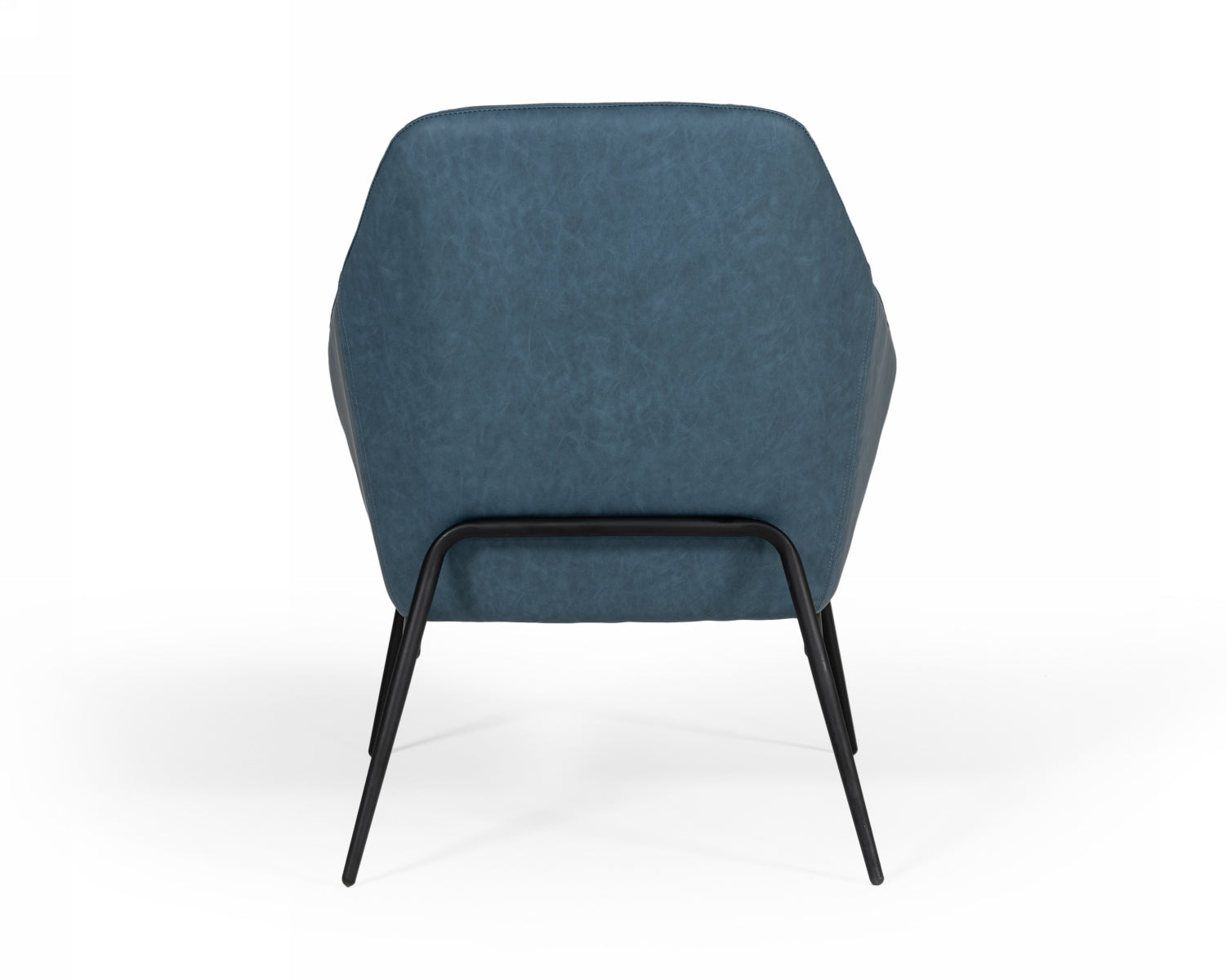 Modrest Esteban - Industrial Blue Eco-Leather Accent Chair | Lounge Chairs | Modishstore - 5