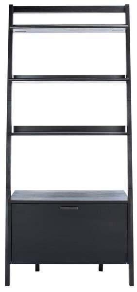 Safavieh Vlad 3 Shelf 1 Door Etagere - Black | Etagere | Modishstore