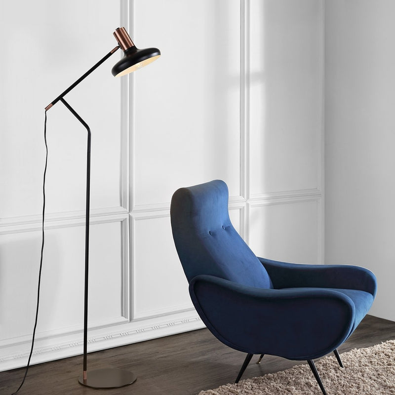 Safavieh Amia Floor Lamp - Black | Floor Lamps | Modishstore