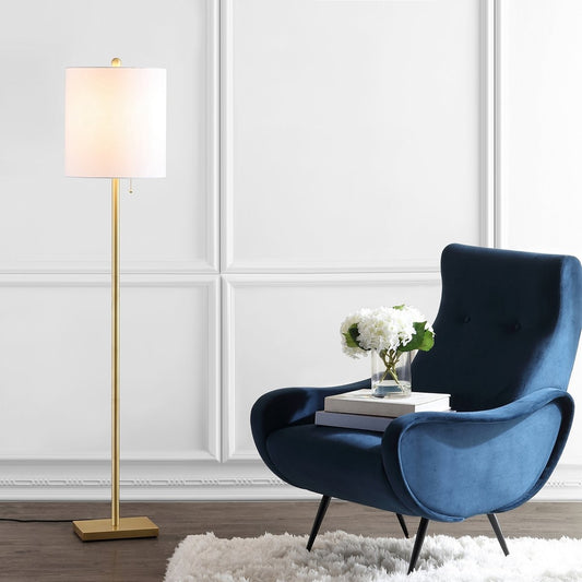 Safavieh Octavius Floor Lamp - Brass Gold | Floor Lamps | Modishstore